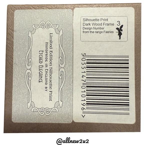 Signed Limited Edition Silhouette Fairy Print in Gorgeous Wood Frame New in box - Picture 3 of 11